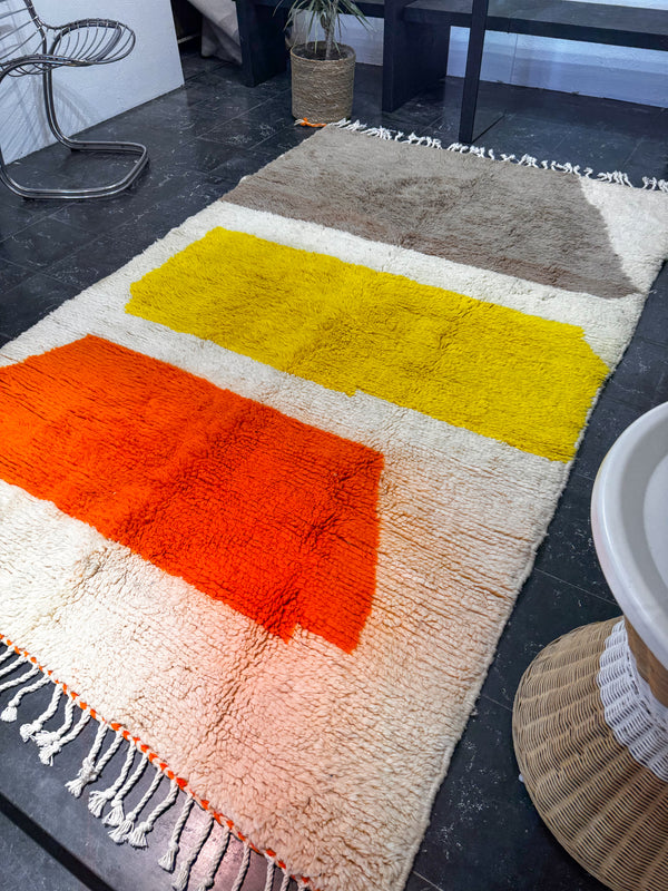 "SUNSET" 255 x 157cm: Tapis Azilal 100% laine
