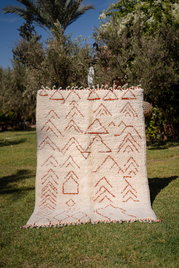 "ATLAS" 249 x 155 cm: Tapis Beni Ouarain 100% laine