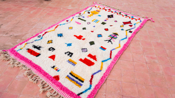 "FARHA" 270 x 160 cm: Tapis Azilal 100% laine