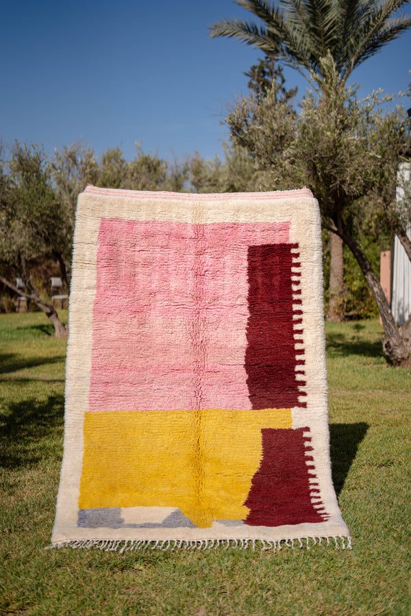 "ROMANE" 240 x 158 cm: Tapis Beni Ouarain 100% laine