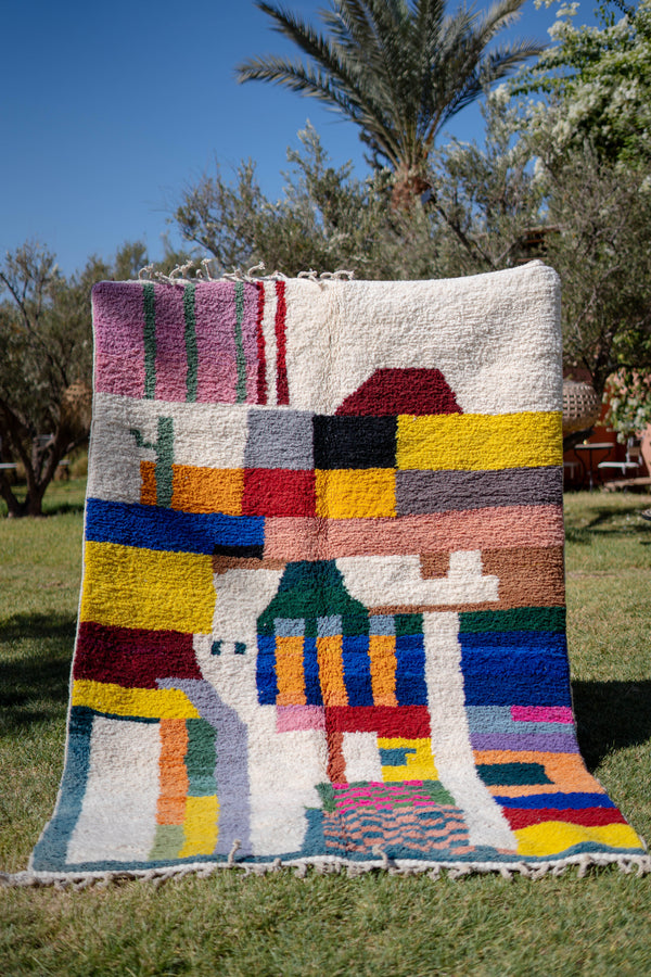 "MEDINA" 304 x 197 cm: Tapis Beni Ouarain 100% laine