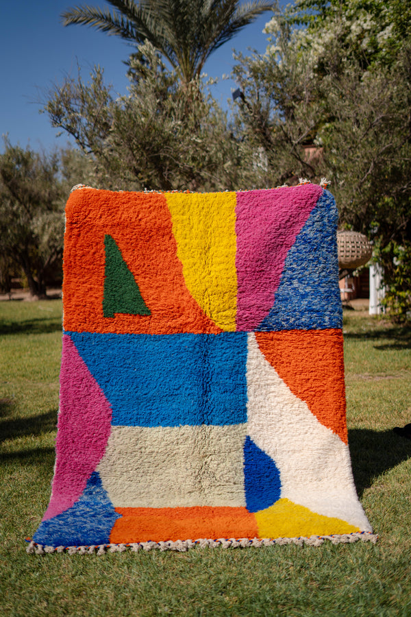"ARTY" 243 x 167 cm: Tapis Beni Ouarain 100% laine