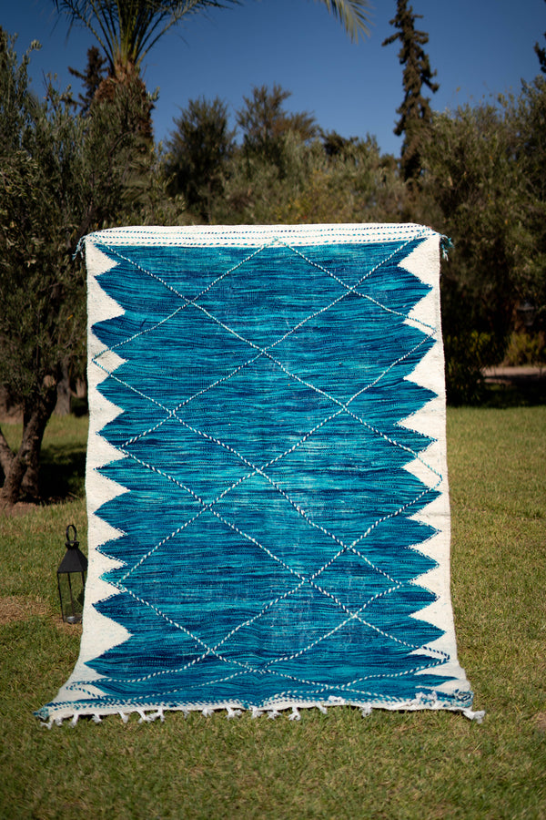 Kilim "CABO NEGRO": 100% laine 242 cm x 155 cm