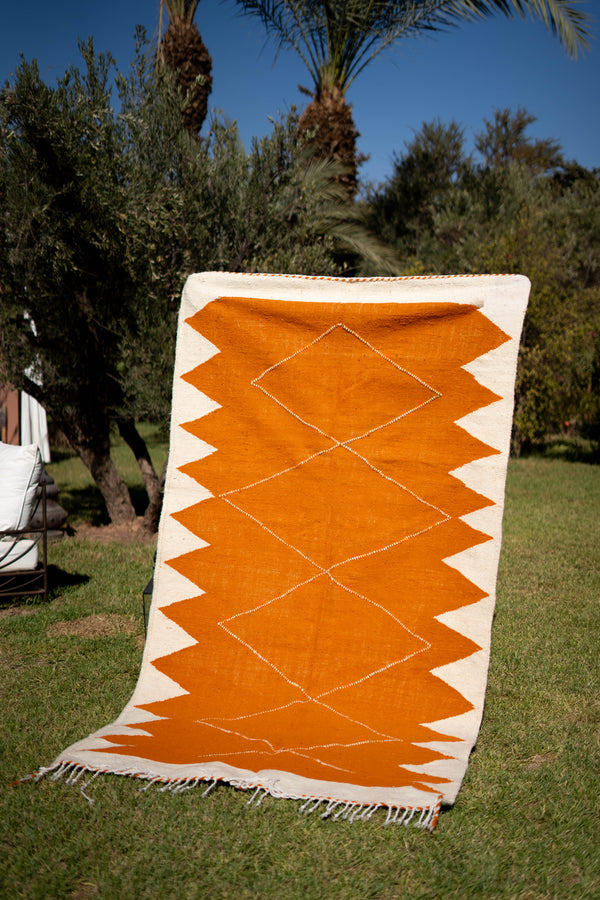 Kilim "LITCHIN L": 100% laine 265 cm x 141 cm